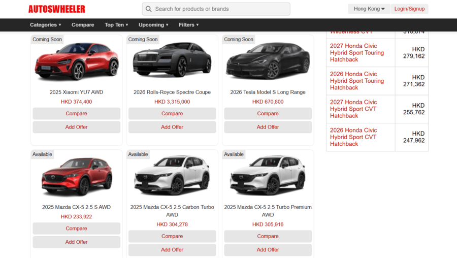 AutosWheeler - Global Vehicle Specifications Platform