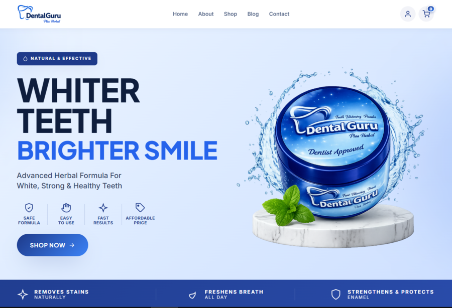Dental Guru Care - E-commerce Store for Oral Care Products