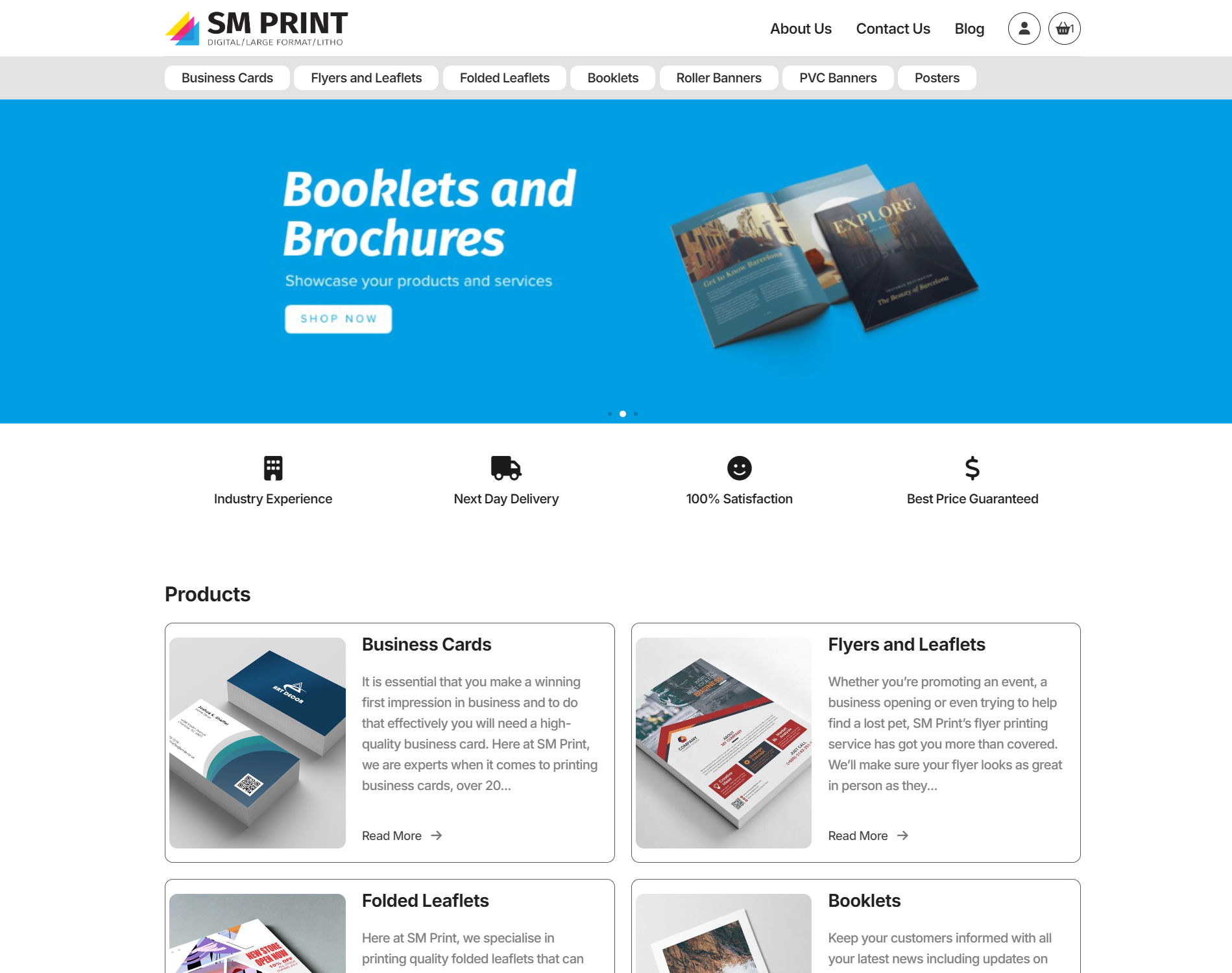 SM Print UK - Custom Printing E-commerce Platform
